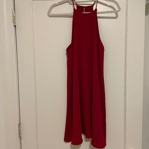 Red Sleveless Dress